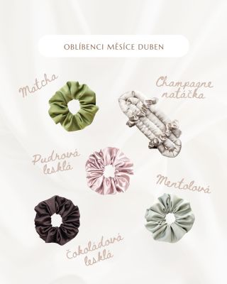 Dubnoví favoriti jsou ve znamení jara a pastelových odstínů 🌸 Už máš doma svou saténovou MURU scrunchie? ✨ #jaro...